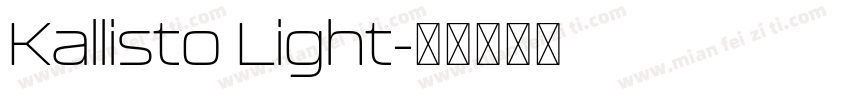 Kallisto Light字体转换